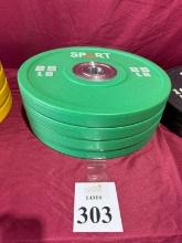 SPART RUBBER BUMPER PLATES 25 LB.