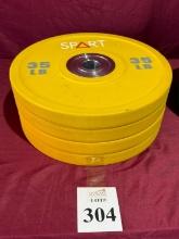 SPART RUBBER BUMPER PLATES 35 LB.