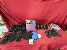 LOT CONSISTING OF GLOVES, ROBE, SOCKS,