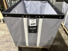 U-LINE H-2099 VINYL BASKET TRUCK - 24 BUSHEL