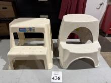 LOT CONSISTING OF (2) STEP STOOLS