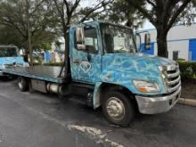 2011 HINO, MODEL: 268 FLATBED CAR CARRIER/TOW TRUCK