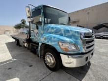 2011 HINO, MODEL: 268 FLATBED CAR CARRIER/TOW TRUCK
