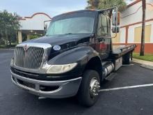 2017 INTERNATIONAL, MODEL: 4300 SBA 4X2 FLATBED CAR CARRIER/TOW TRUCK
