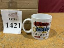 LOT CONSISTING OF (4) FRIENDS TV SERIES 20 OZ MUG