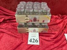 CASES OF KERR 16 OZ MASON JARS (12 JARS PER CASE)