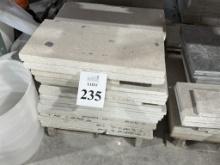 LOT CONSISTING OF ASSORTED SIZE SELL STONE TILES