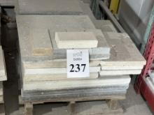 LOT CONSISTING OF ASSORTED SIZE SELL STONE TILES