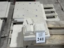 LOT CONSISTING OF ASSORTED SIZE SELL STONE TILES