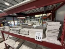 LOT CONSISTING OF ASSORTED SIZE SELL STONE TILES