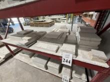 LOT CONSISTING OF ASSORTED SIZE SELL STONE TILES