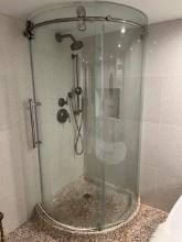 VGO SEMI ROUND GLASS SHOWER DOORS, MOD: VG06031