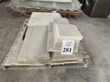 LOT CONSISTING OF ASSORTED SIZE SELL STONE TILES