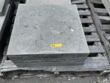 LOT CONSISTING OF ASSORTED SIZE SHELL STONE TILES
