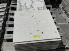 LOT CONSISTING OF ASSORTED SIZE SHELL STONE TILES