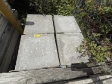 LOT CONSISTING OF ASSORTED SIZE SHELL STONE TILES