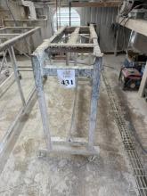 FABRICATION CART ON CASTERS (METAL, HEAVY DUTY)