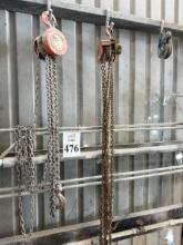 ASSORTED CHAIN HOISTS