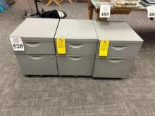 METAL 2 DRAWER ROLLING FILE CABINETS