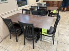 BREAKROOM TABLE WITH (5) CHAIRS