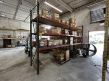 CONTENTS OF (2) SECTIONS OF PALLET RACKING