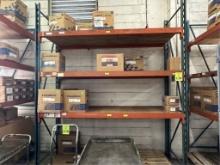 CONTENTS OF (2) SECTIONS OF PALLET RACKING