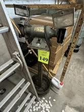 BENCH GRINDER ON PEDESTAL