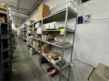 CONTENTS OF (4) SHELVING UNITS