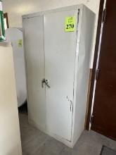 2-DOOR METAL STORAGE CABINET