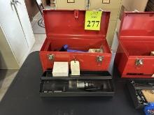 WATERLOO METAL TOOLBOX WITH MISCELLANEOUS TOOLS
