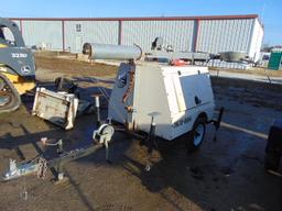 Pull type light plant, Yanmar diesel, Hours: 7631