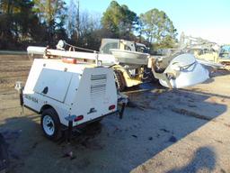 Pull type light plant, Yanmar diesel, Hours: 7631