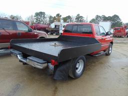 1997 DODGE RAM 2500 VIN:3B7MC33D7VM526378 ext. cab with flat bed, wood floo