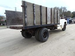 VIN:F61CEA98291 Ford F600 single axle dump grain truck, gas engine, 4 w/high & low speed