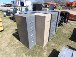 (9) filing cabinets