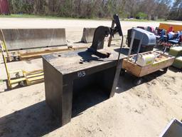 Wood workbench w/ No 1 1/12 Dake arbor press