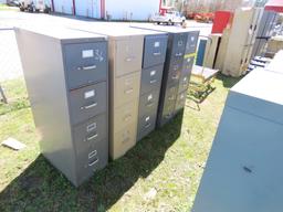 (5) metal filing cabinets