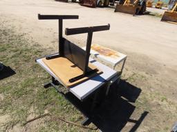 (3) metal tables