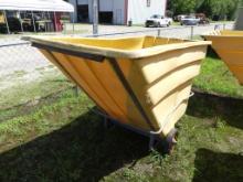 Industrial big plastic material hand cart
