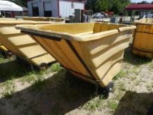 Industrial big plastic material hand cart