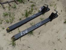 set of loader bucket fork attachment