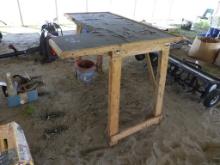 Wood work table