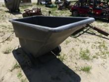 Industrial plastic hand cart hopper