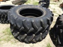 (2) Goodyear 16.9-30 tractor tires (New)