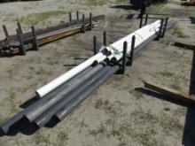 Large quanity of plastic pipe