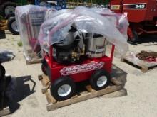 Magnum 4000 series Gold hot & cold psi washer, 15hp gas engine