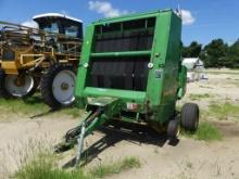 1990 JOHN DEERE 535 round baler, 540 P.T.O, net wrap monitor pull type, s/n: E00535X88788