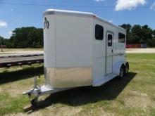 2015 ADAM T/A Horse Trailer, 2 horse trailer, 5ft x 15ft trailer, GVW 7,000lb, dresser room, rear ra