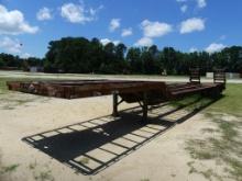 96inch x 46ft T/A step deck dove tail trailer, 5ft ramps