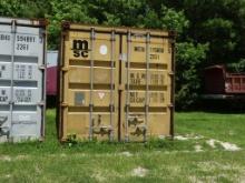 MSC 20ft Sea Container, s/n: MEDU1158605